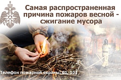 МЧС России о сжигании мусора
